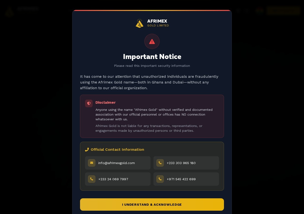 Хайп проект Afrimex Gold Хайп проект Afrimex Gold