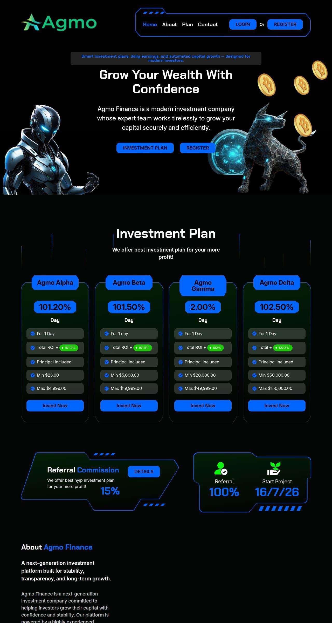 Инвест проект Agmo