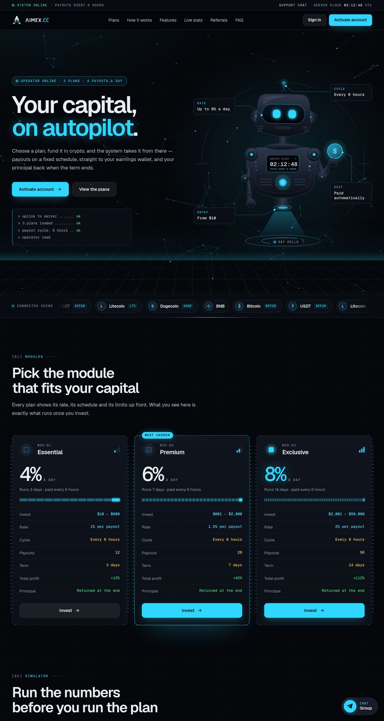 Хайп удвоитель Aimex