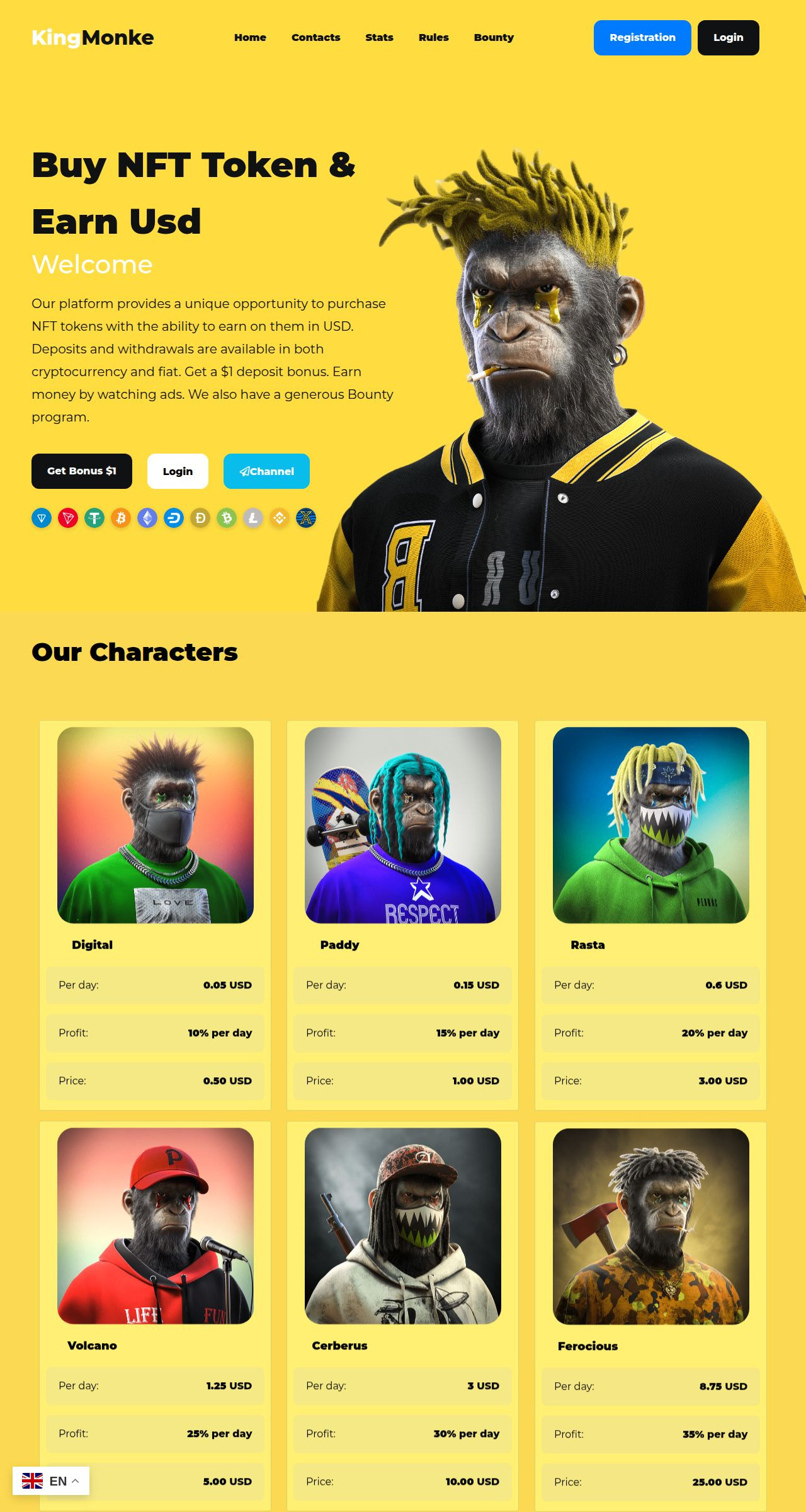 Хайп проект Kingmonkey