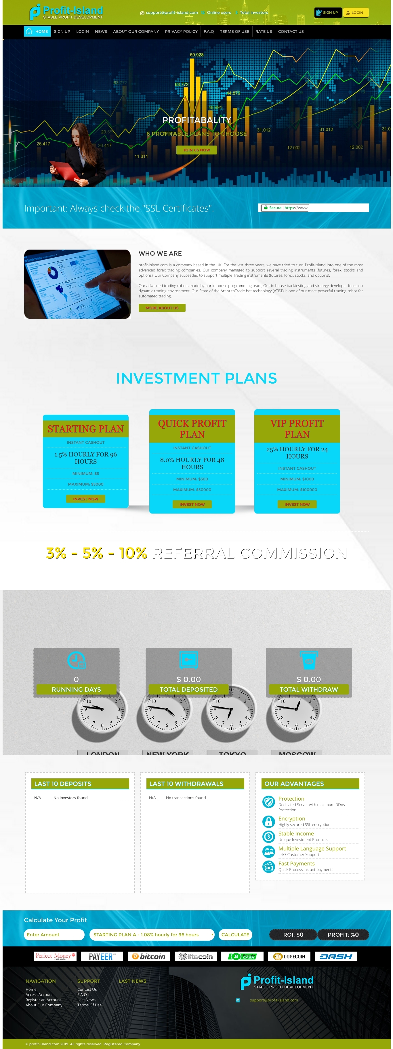 Игровой хайп проект Profit-island Игровой хайп проект Profit-island