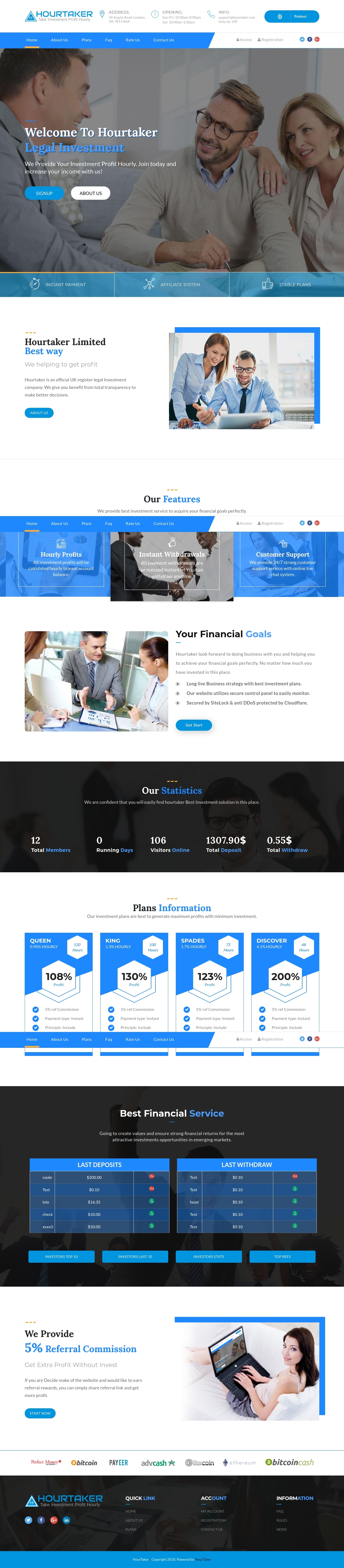 HYIP проект HOURTAKER LIMITED HYIP проект HOURTAKER LIMITED