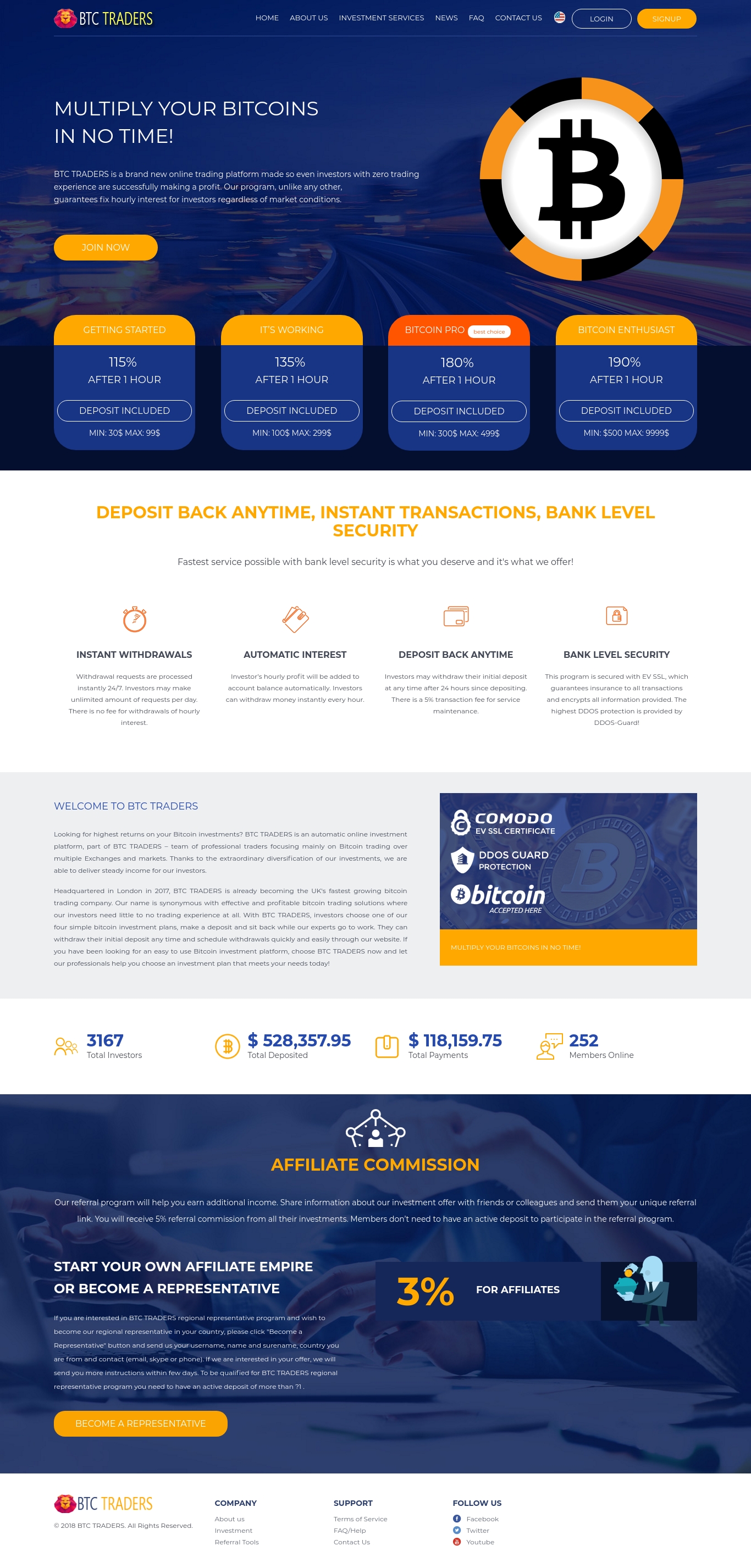 Инвестиционный проект btctraders.cc Инвестиционный проект btctraders.cc