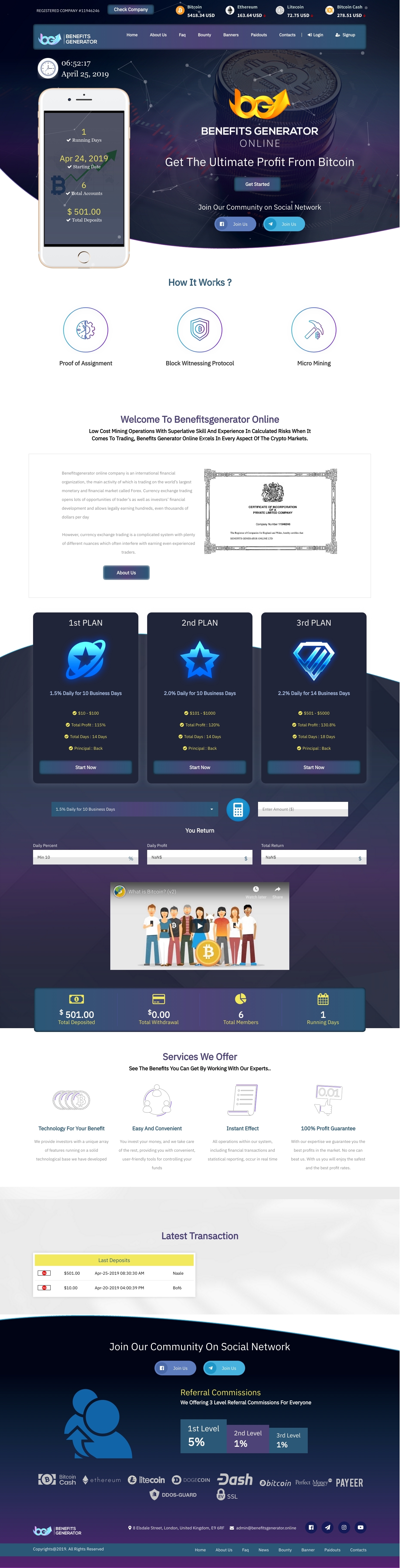 Инвест проект Benefitsgenerator Инвест проект Benefitsgenerator