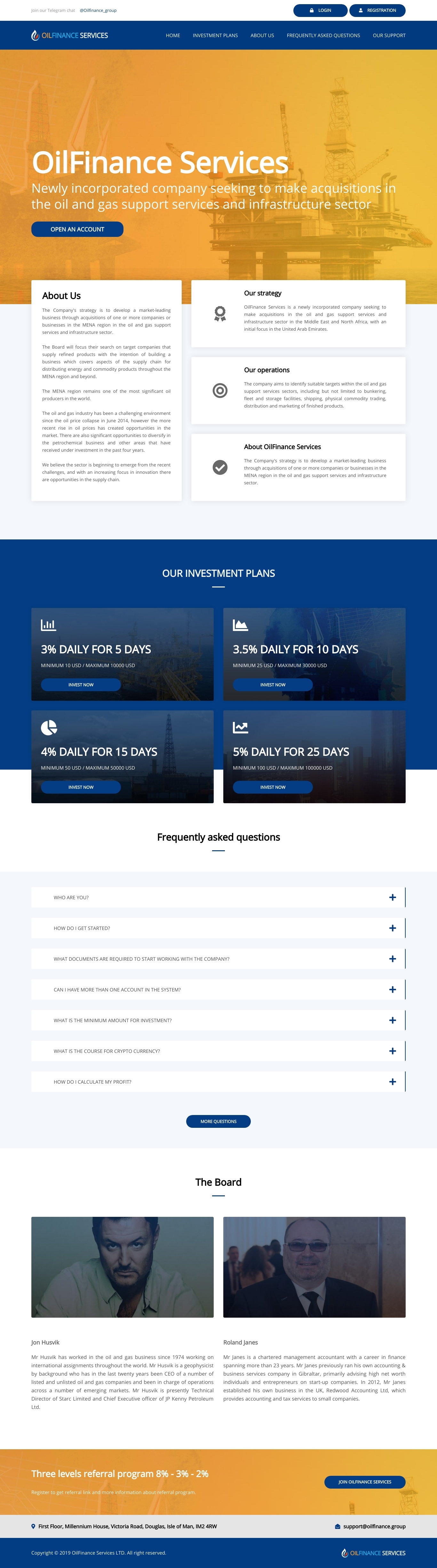 HYIP проект Oilfinance HYIP проект Oilfinance
