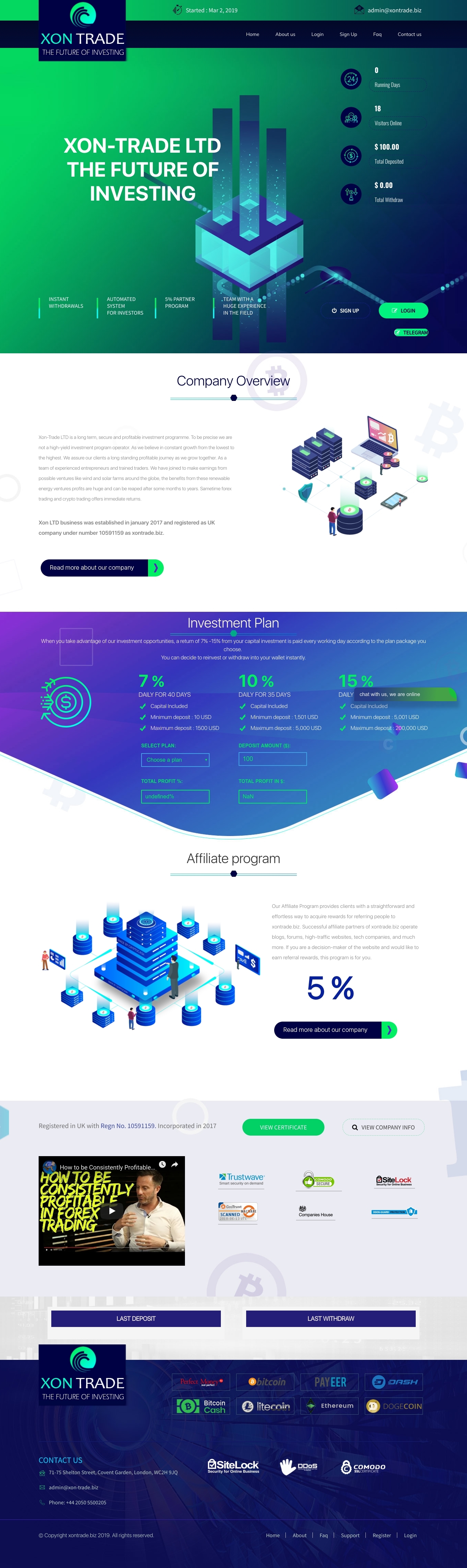 Игровой хайп проект Xon-Trade