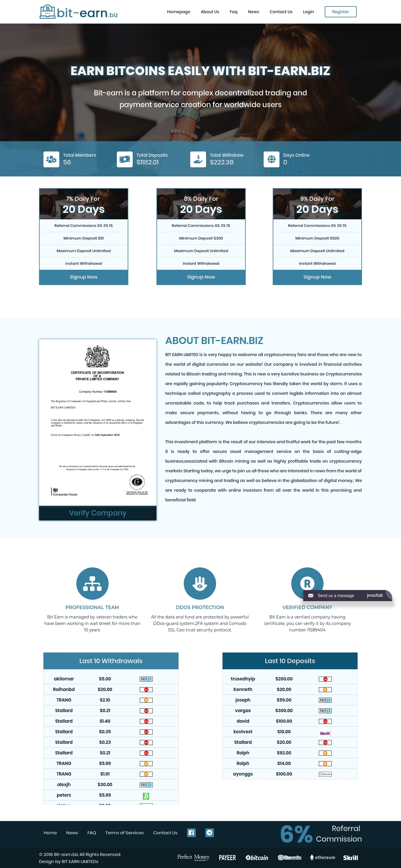 Игровой хайп проект Bit-earn Игровой хайп проект Bit-earn