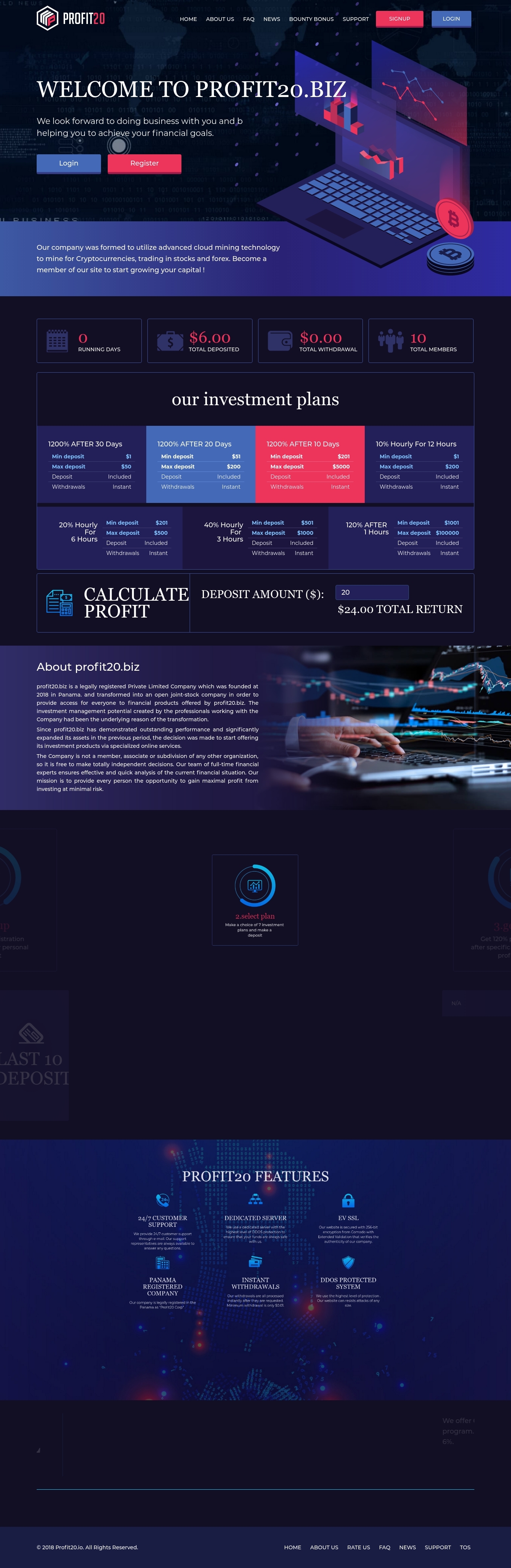 Инвестиционный проект Profit 20 Инвестиционный проект Profit 20
