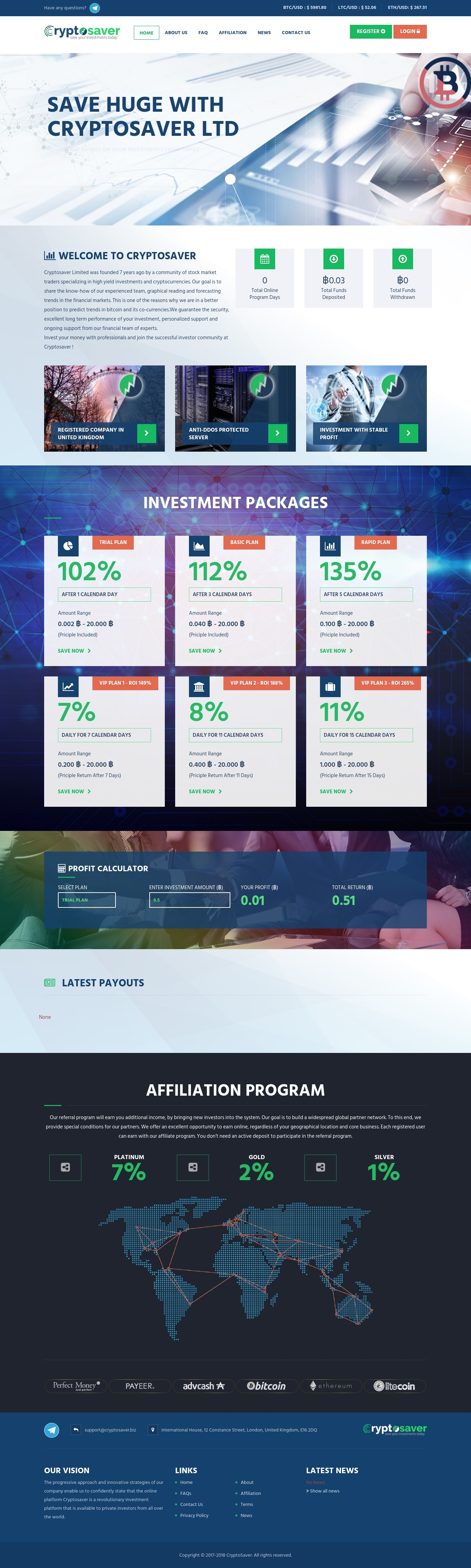 Инвестиционный хайп CRYPTO SAVER Инвестиционный хайп CRYPTO SAVER