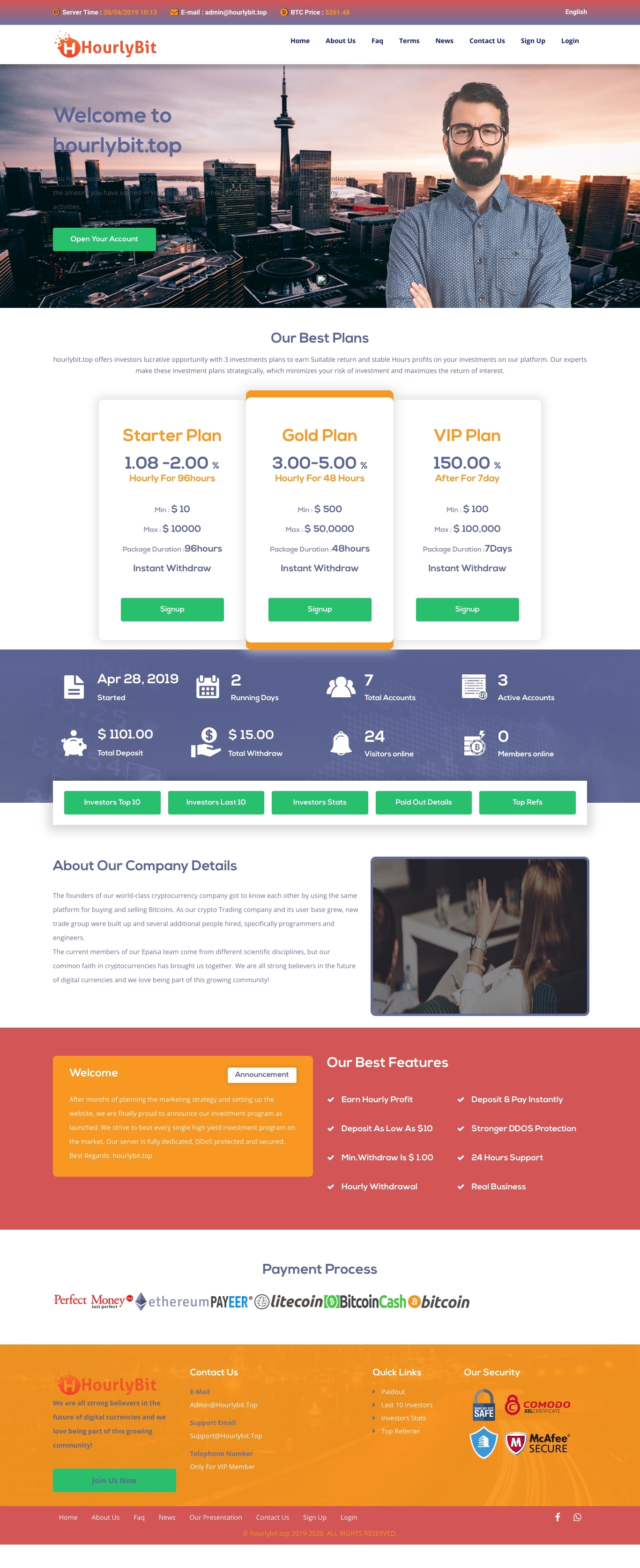 Игровой хайп проект Hourlybit Limited Игровой хайп проект Hourlybit Limited