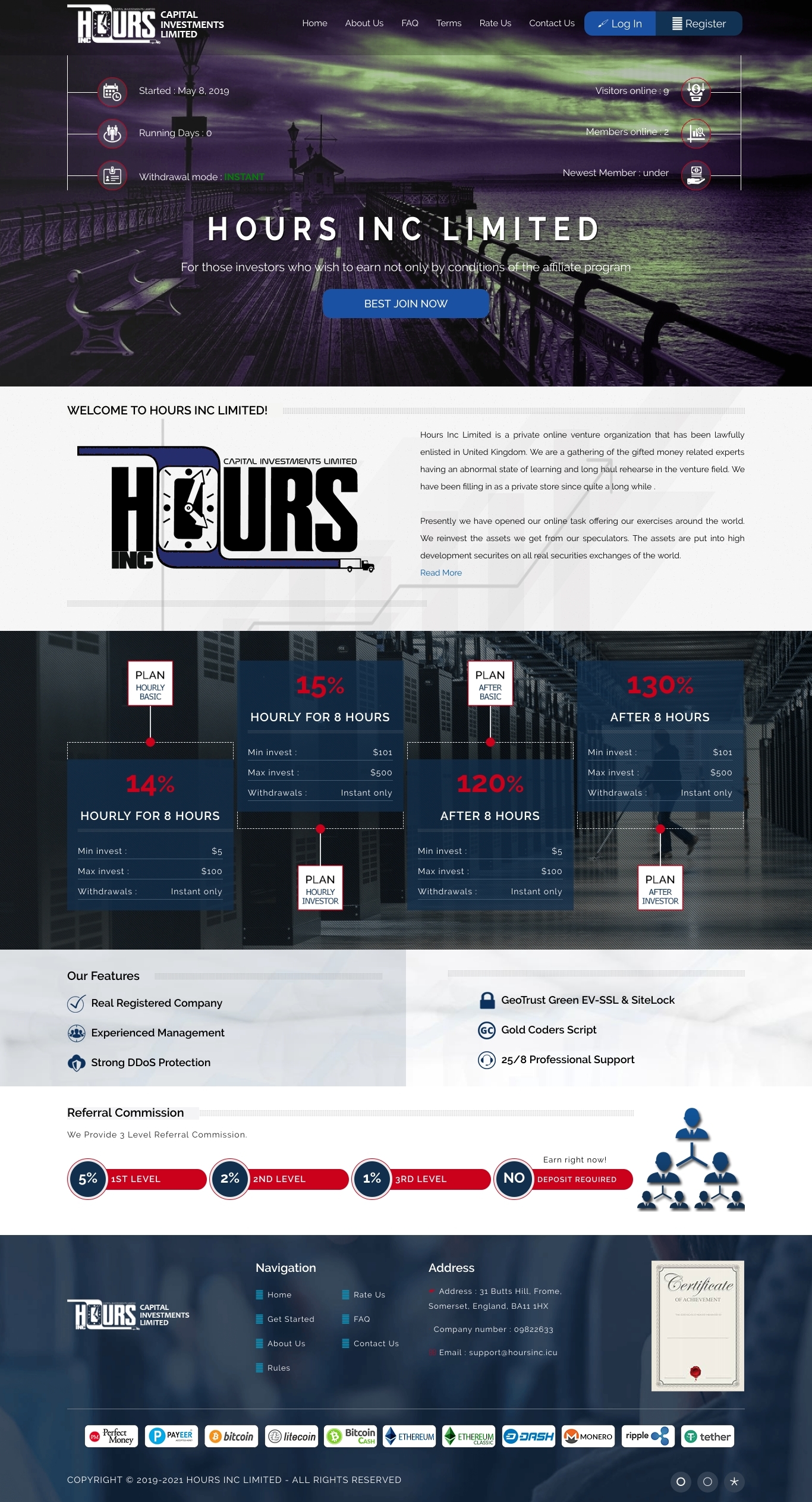 Инвестиционный проект Hoursinc