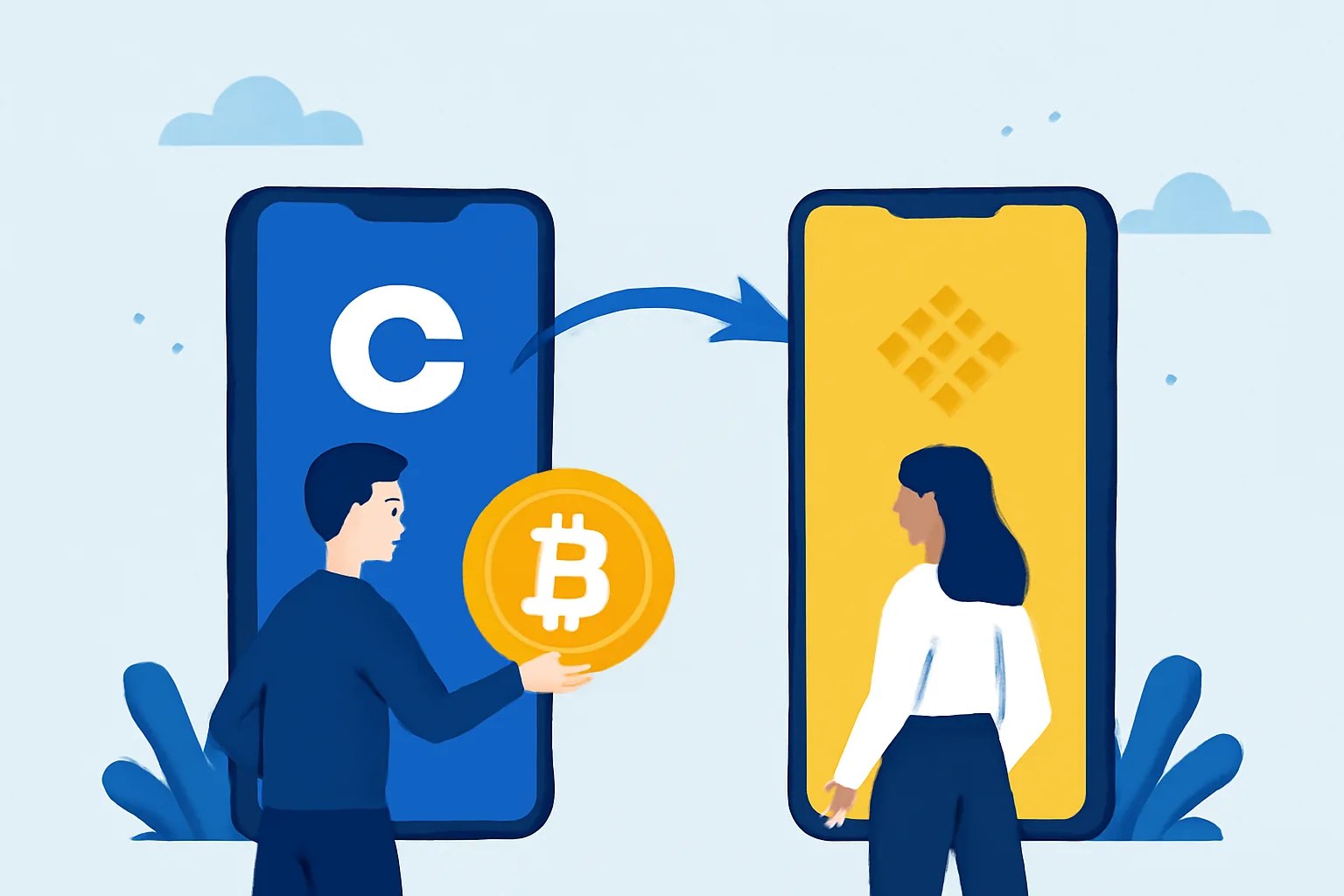 Как перевести криптовалюту с Coinbase на Binance
