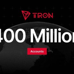 TRON превысил 400 миллионов аккаунтов, а общий объём переводов приближается к $30 трлн