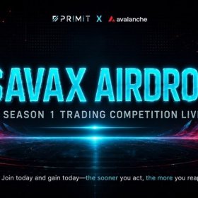 Primit разыгрывает $100 000 в AVAX за торговлю ончейн-бессрочными контрактами