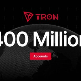 TRON превысил 400 миллионов аккаунтов, а общий объём переводов приближается к $30 трлн