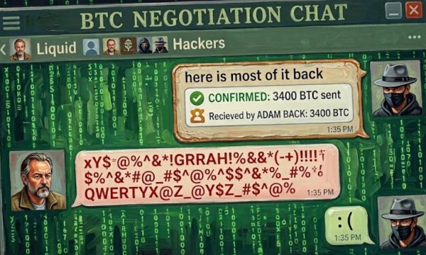 Liquid вернула 3400 BTC после переговоров в блокчейне; «белые хакеры» оставили себе 598,5 BTC