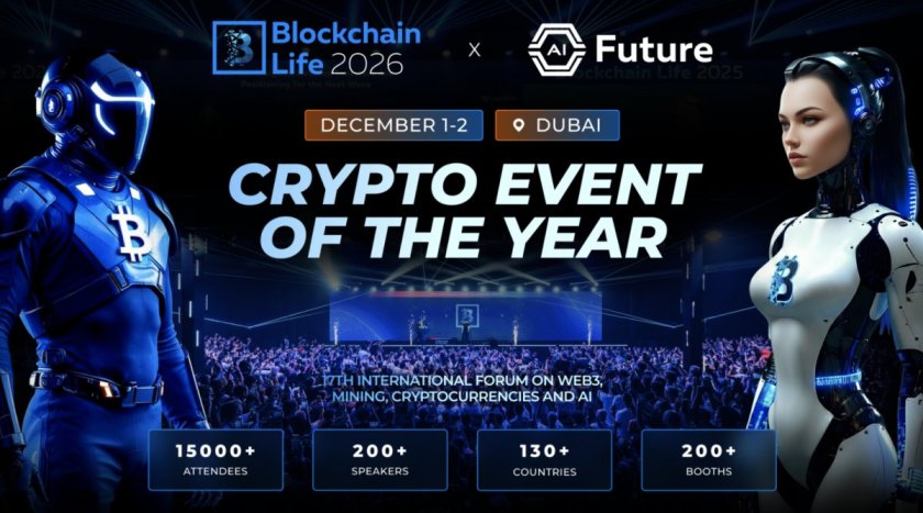 Blockchain Life 2026 вернётся в Дубай 1–2 декабря и запустит трек AI Future Blockchain Life 2026 вернётся в Дубай 1–2 декабря и запустит трек AI Future