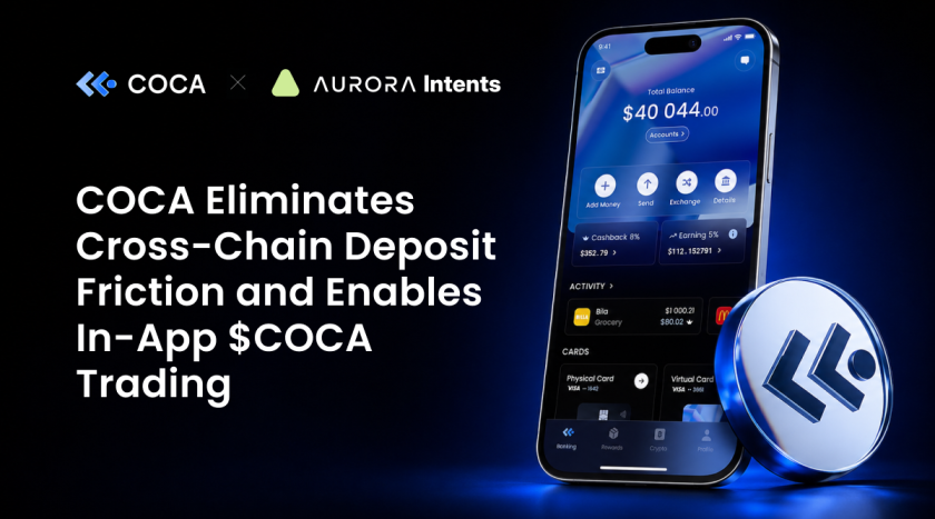 COCA добавляет кросс-чейн депозиты стейблкоинов через Aurora Intents COCA добавляет кросс-чейн депозиты стейблкоинов через Aurora Intents
