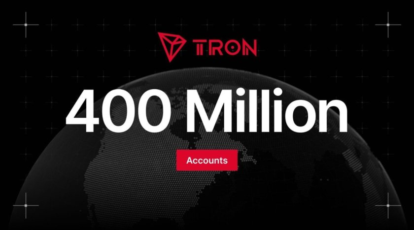 TRON превысил 400 миллионов аккаунтов, а общий объём переводов приближается к $30 трлн