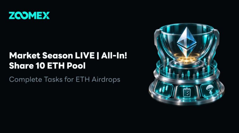 Zoomex запускает airdrop на 10 ETH, выделяя 7 ETH на вознаграждения за торговлю фьючерсами Zoomex запускает airdrop на 10 ETH, выделяя 7 ETH на вознаграждения за торговлю фьючерсами