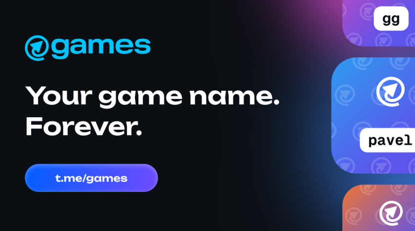 @games запускает имена игр для децентрализованных игровых имен и профилей на TON