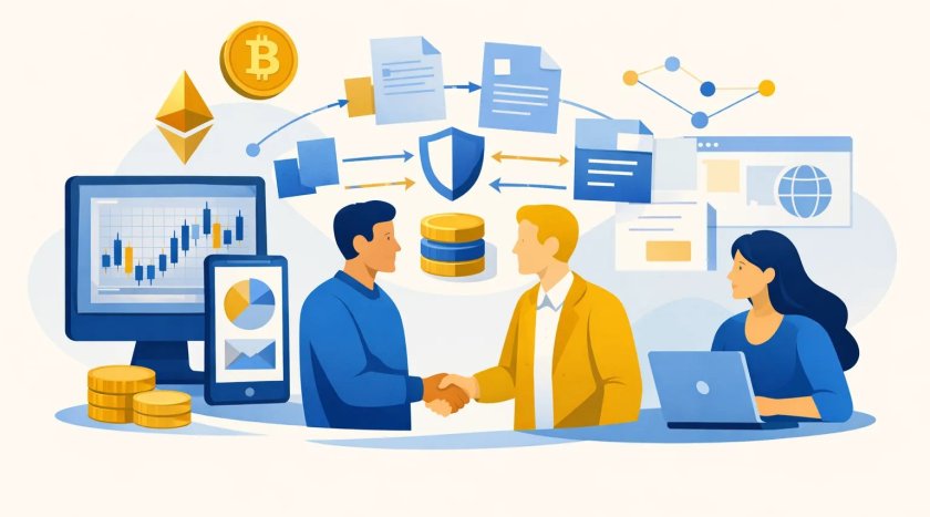 Передача данных криптобиржи партнерам